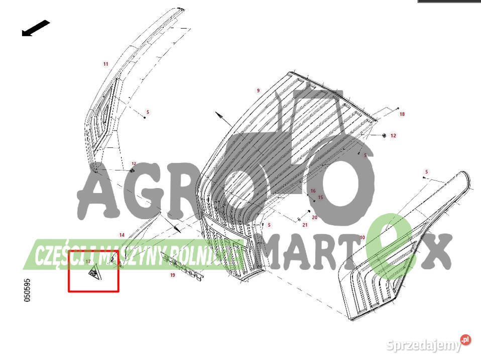 930500022882 EMBLEMAT LOGO FENDT Wichrów
