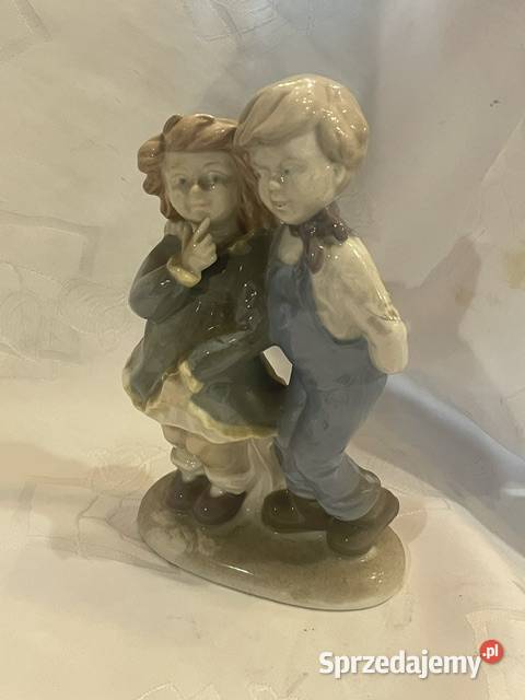 Porcelanowa figurka para dzieci Lippelsdorf GDR Kraków