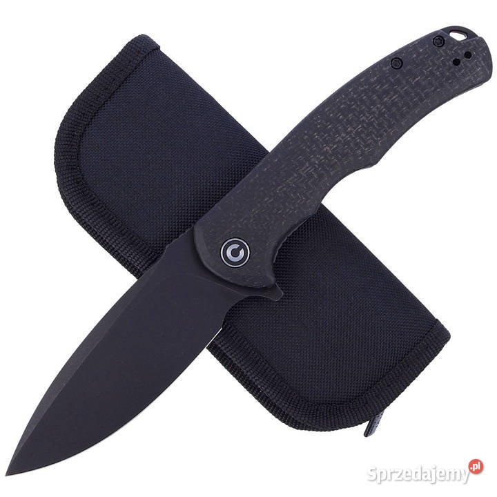 Nóż składany Civivi Praxis Black Coarse Micarta
