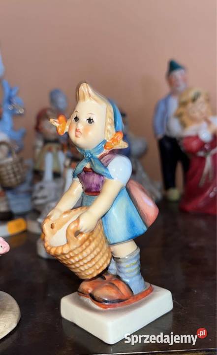 Dziewczynka duża z koszyczkiem Figurka Goebel Gdańsk