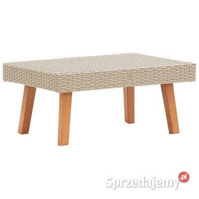 vidaXL Stolik kawowy do ogrodu rattan PE Stoły i stoliki ogrodowe Warszawa