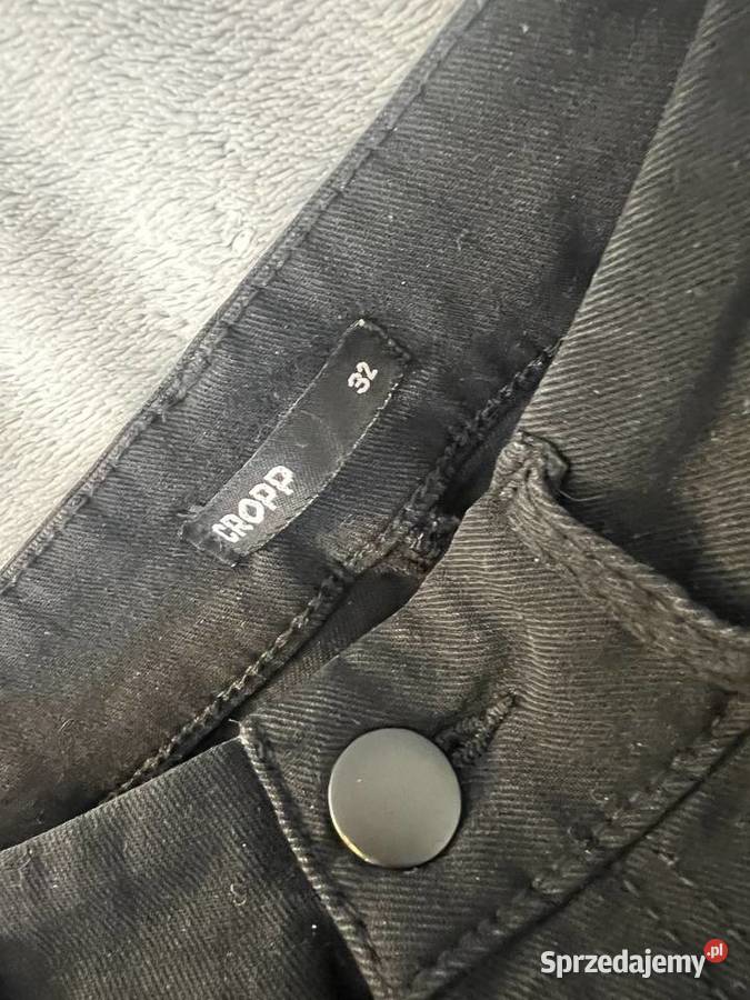 Rurki jegginsy skinny czarne Cropp z wysokim Spodnie Jasło sprzedam