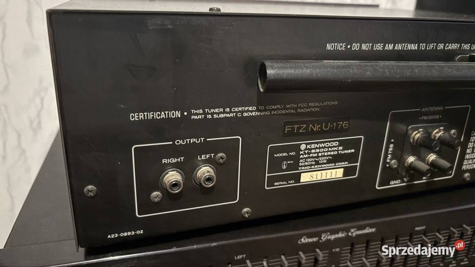 Tuner Vintage Kenwood KT5300 MK2 Jasło