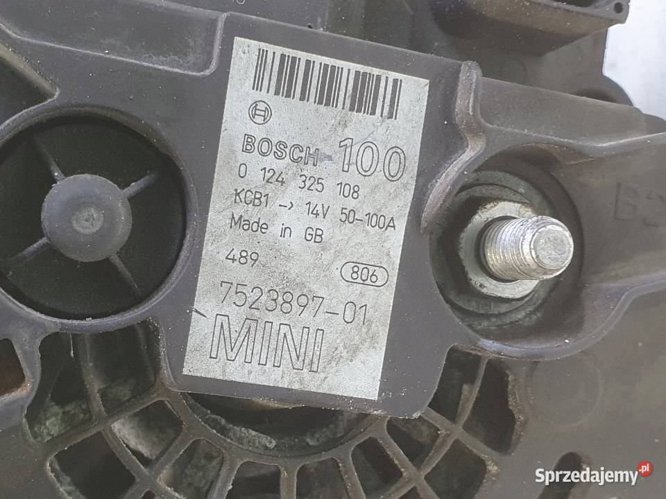 ALTERNATOR Mini One R50 R53 16 16V 0124325108 osobowe lubelskie Chełm