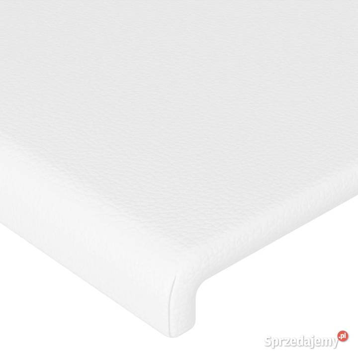 Zagłówek do łóżka z LED biały 203x16x118128
