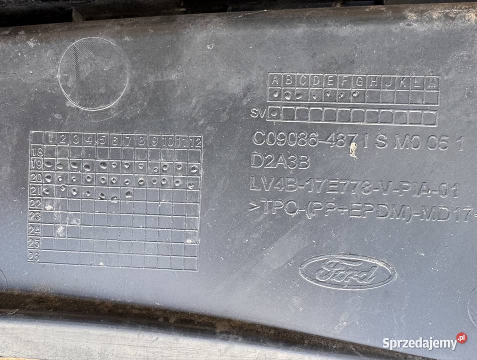 Maskownica osłona pasa mocowanie zderzaka przód