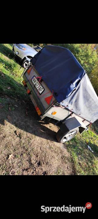 Przyczepa samochodowa mocna z plandeką