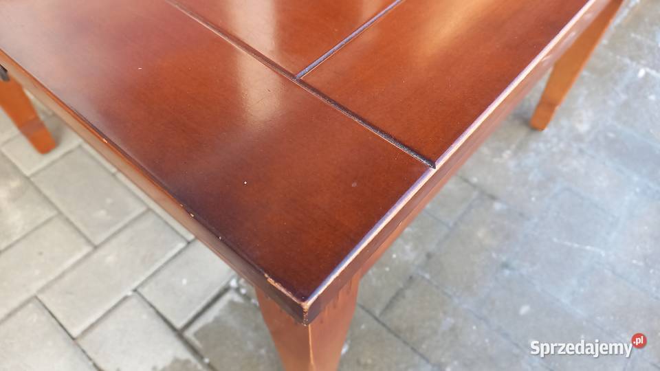 Stolik kawowy stylowy drewniany z szufladami i Gawroniec sprzedam