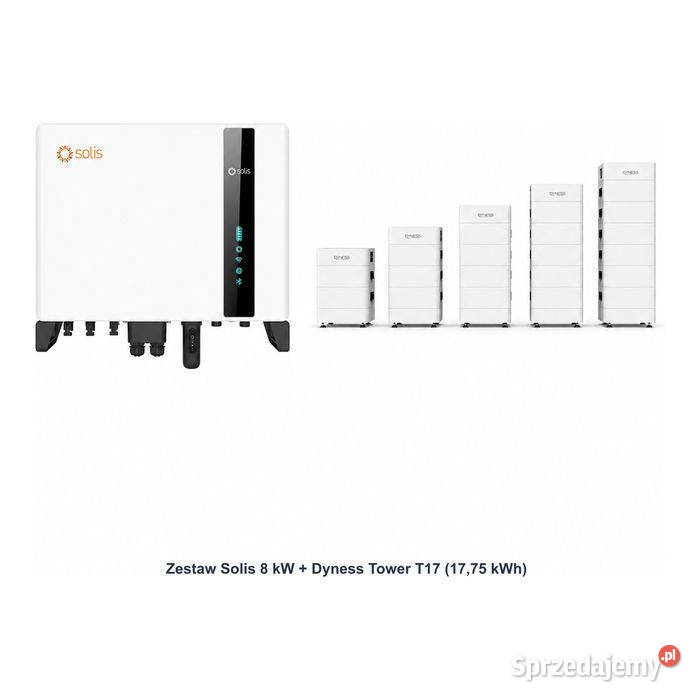 Zestaw Solis 8 kW Dyness Tower T17 1775 kWh