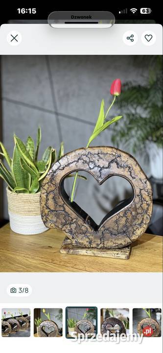 Drewniany Plaster orzech włoski z sercem Rybnik sprzedam