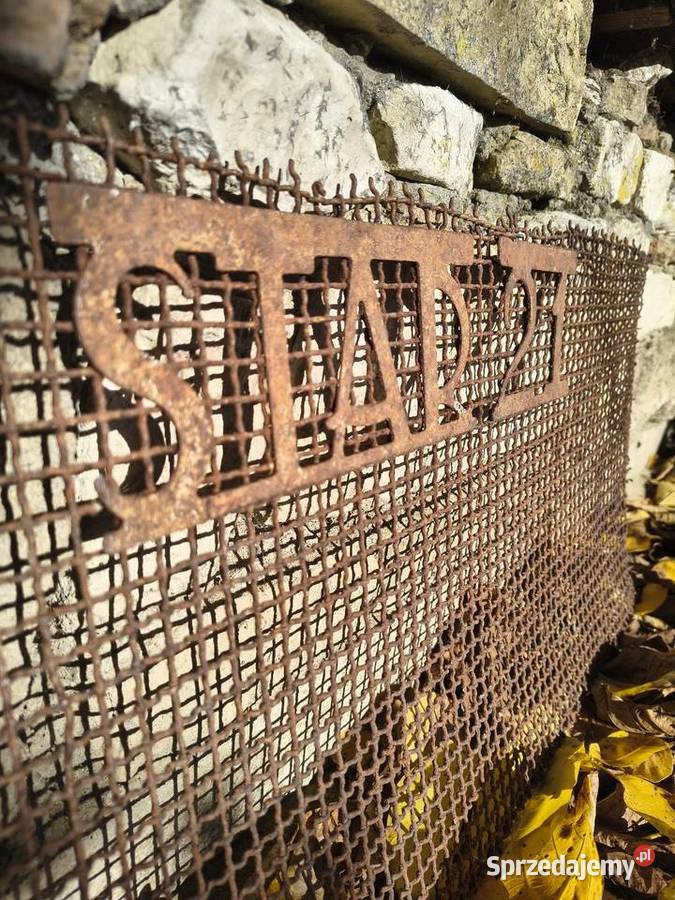Star 21 napis metalowy na atrapę przód
