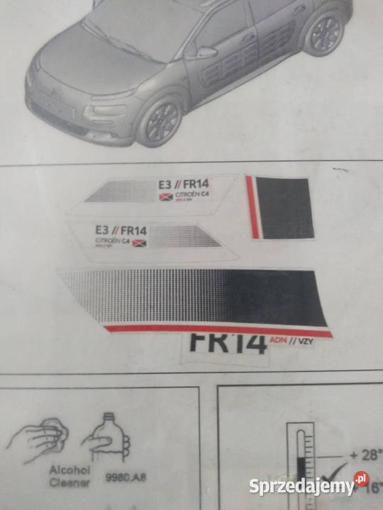Zestaw naklejek akcesoryjnych Citroen C4 Cactus osobowe Pozostałe Lublin