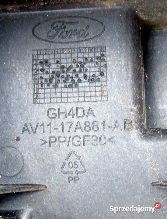 ŚLIZG ZDERZAKA TYŁ PRAWY FORD B AV1117E850AD osobowe Mysłaków
