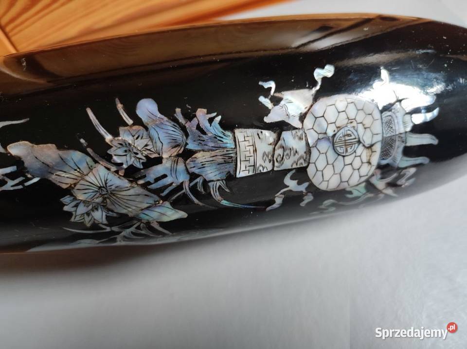 wazon z laki antyk inkrustowany masą perłową świętokrzyskie Kielce sprzedam