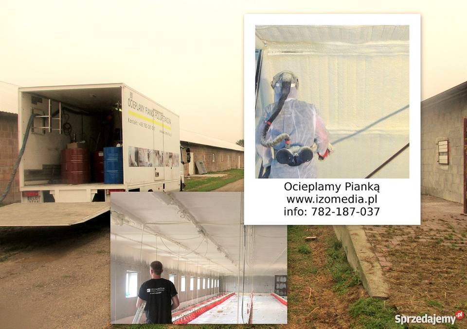 izolacja poddasza piankąocieplenie pianką Łódź