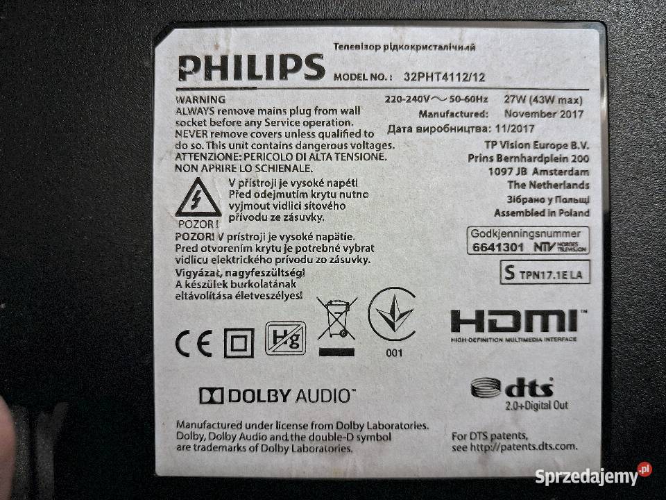 Płyta sygnałowa 715G9040 TV LCD Philips Łódź