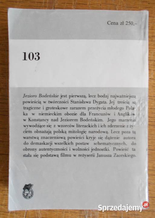Stanisław Dygat Jezioro Bodeńskie miękka Proza i poezja lubelskie