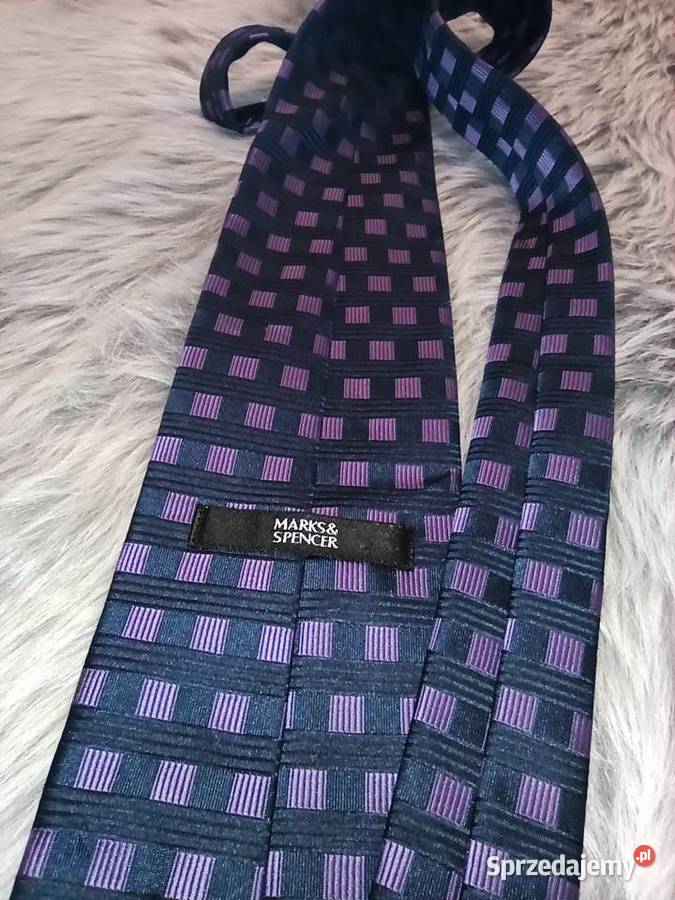 Krawat MarksSpencer krawat czarny kratka Krawaty Warszawa