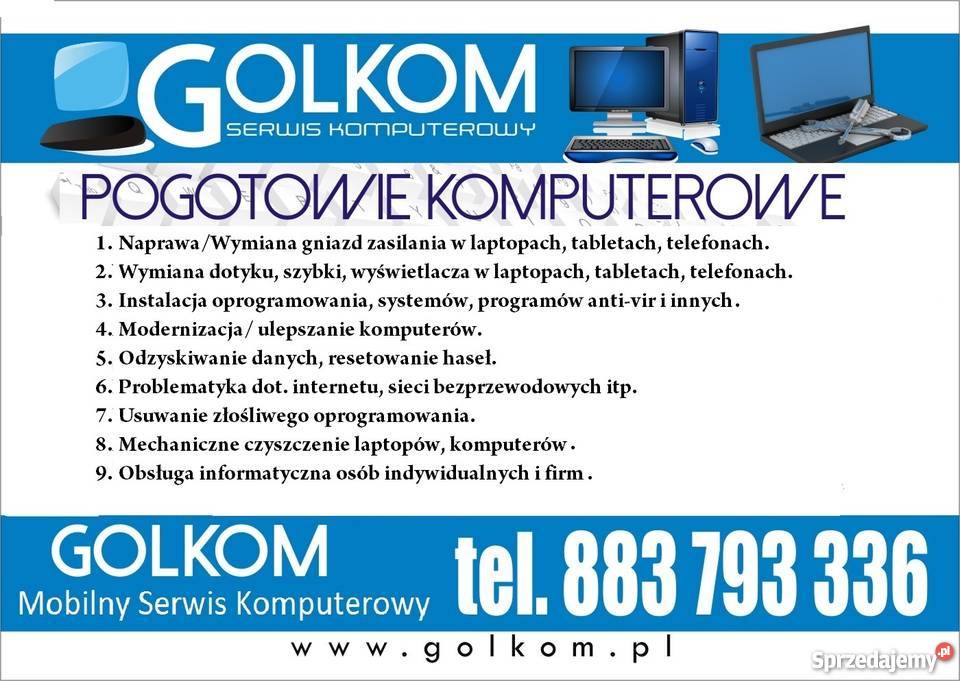Serwis Komputerowyusługi komputerowe ZGIERZ łódzkie