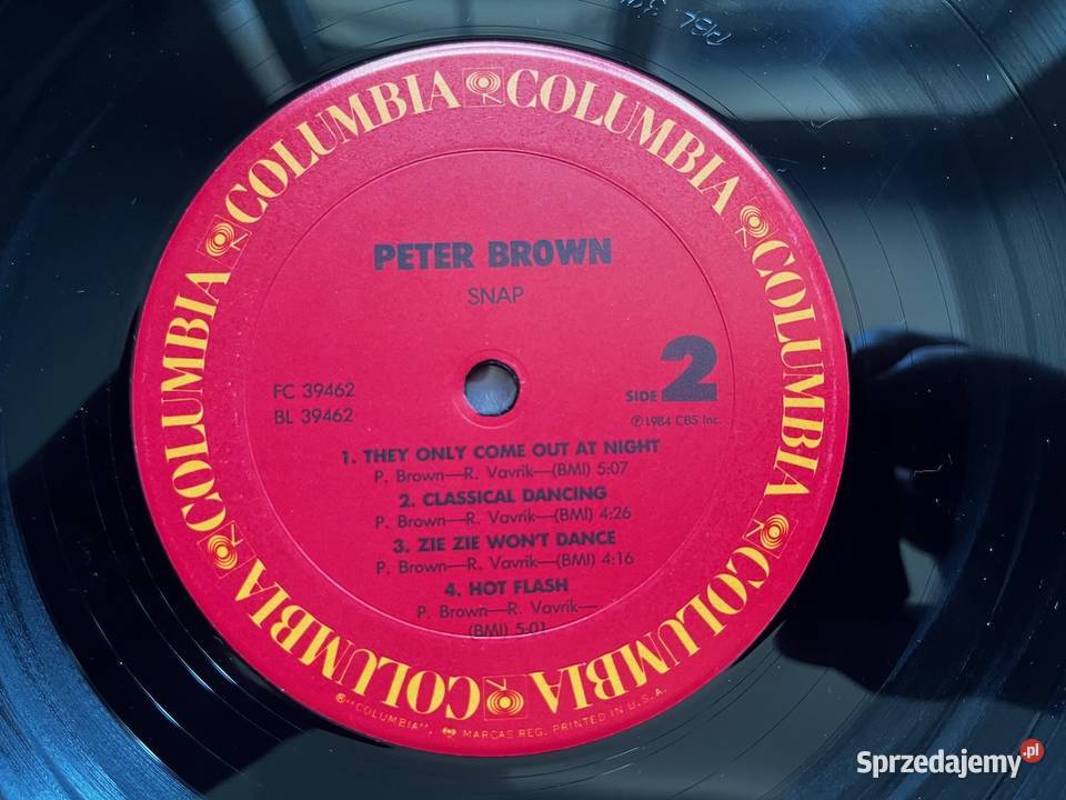 Peter Brown Snap funk synthpop disco Płyty i kasety Błażejowice