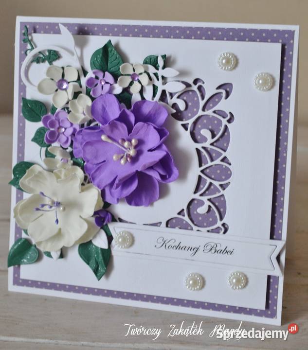 Kartka na Dzień Babci ręcznie robiona