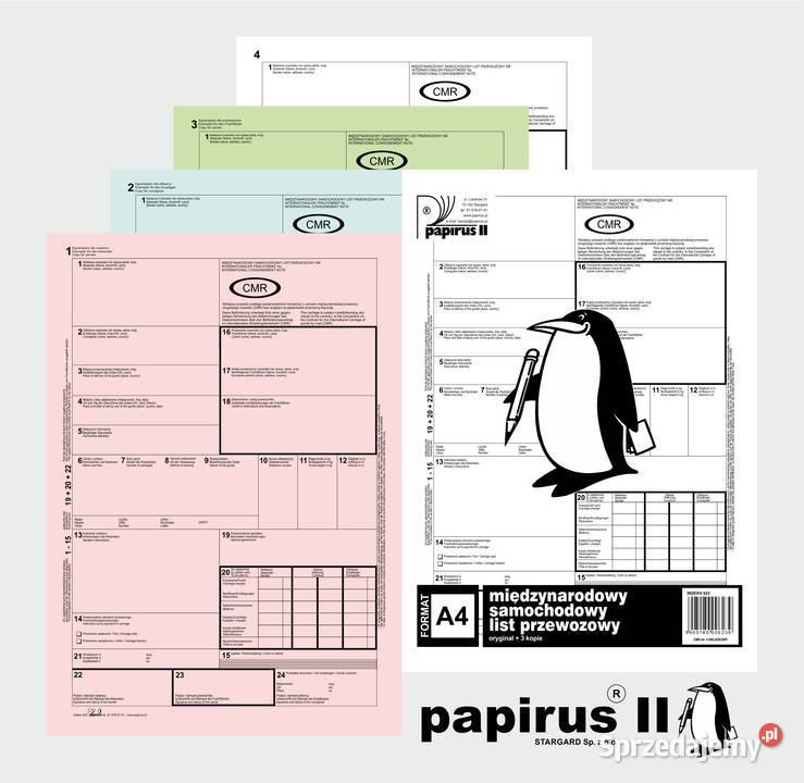 Druki transportowe CMR i inne druki Stargard