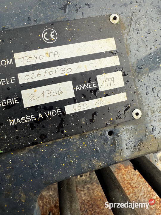 wózek widłowy TOYOTA 6FDF30 1999 przesuw boczny łódzkie Działoszyn