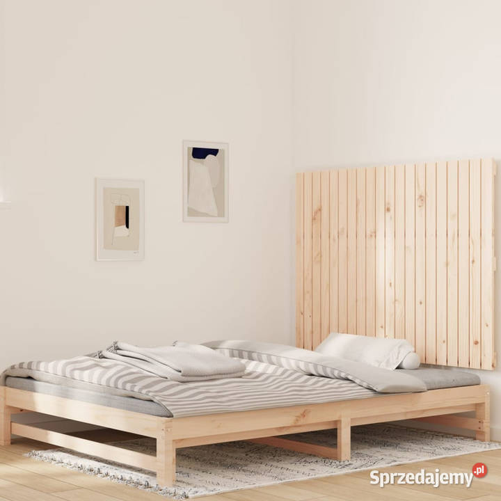 Wezgłowie łóżka 1275x3x90 lite drewno sosnowe Ramy i stelaże sprzedam