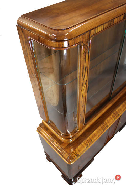 Zgrabna serwantka witryna Art Deco renowacji sprzedam