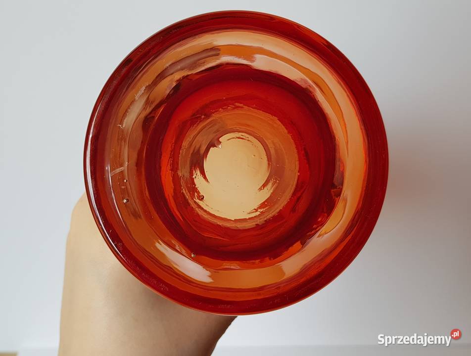 Kanelowany wazon Ząbkowice Staszic kolorowe Dąbrowa Górnicza