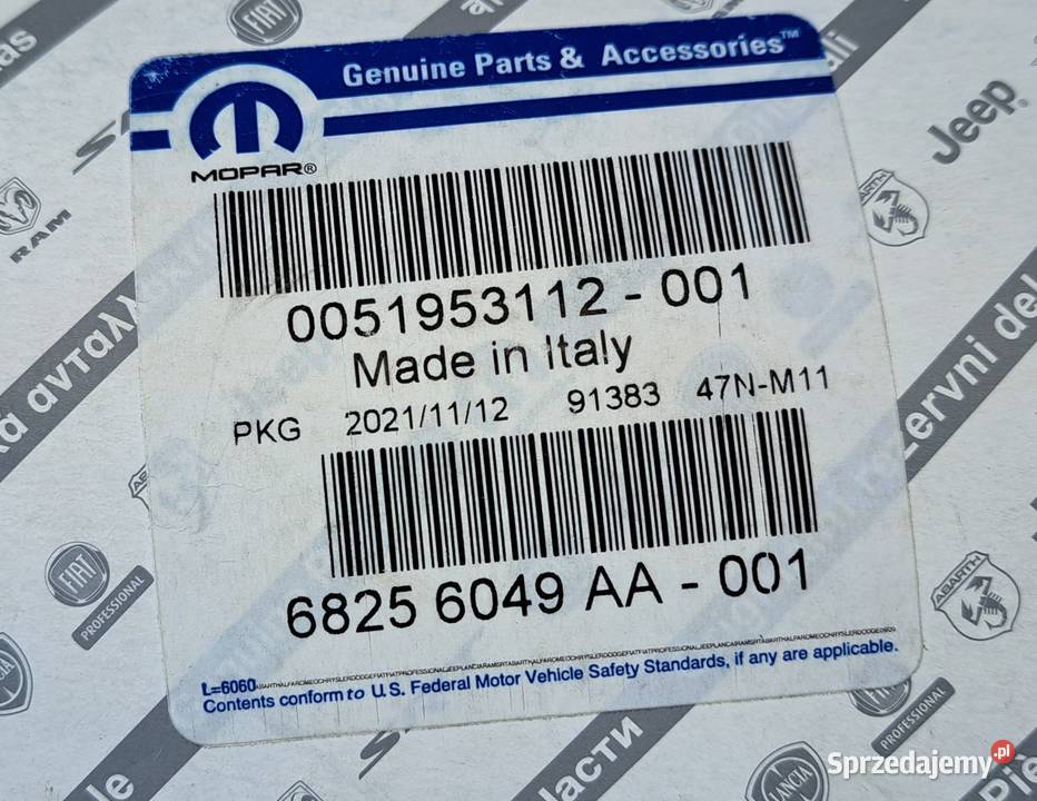 51953112 odblask błotnika przód lewy Jeep Mielęcin