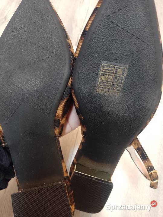 3940 Panterkowe baleriny wieczorowe z odkrytą 25.4cm Kraków