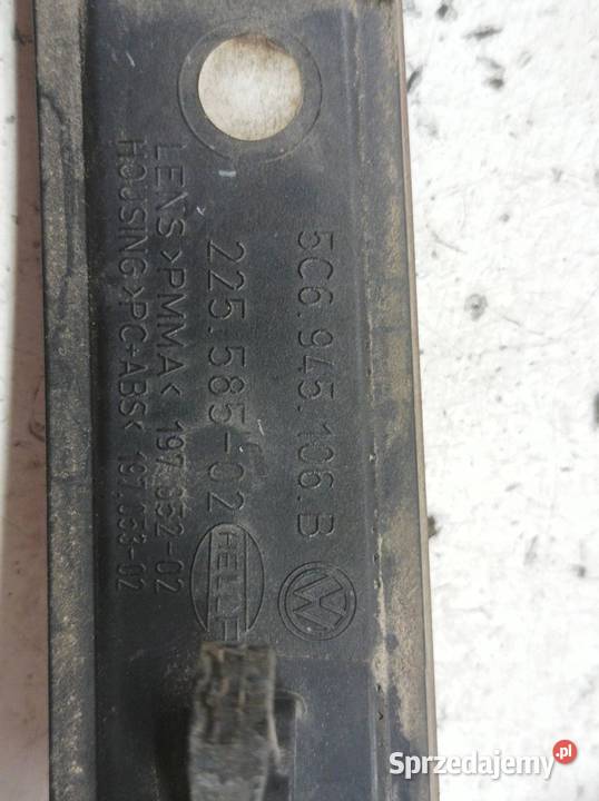 LAMPA TYŁ KOMPLET ODBLASK ZDERZAKA 5C6945106B VW