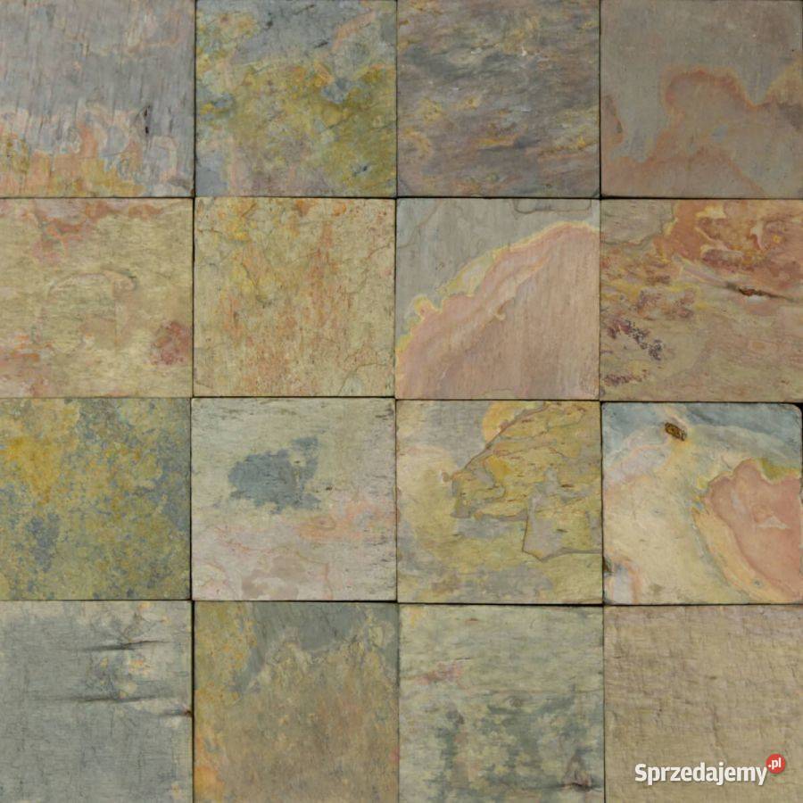 Płytki Łupek Multicolor naturalny 15x15x1 sprzedam