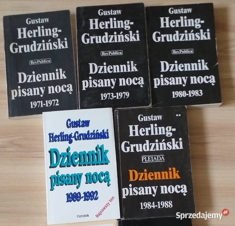 Dziennik pisany nocą Gustaw Herling Gruziński miękka Łódź sprzedam