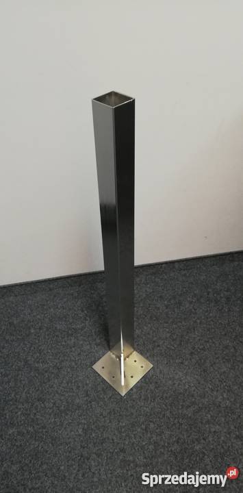 Nowa chromowana noga do stołu blatu stal 72 x 5