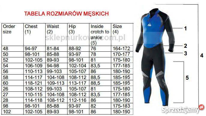 Skafander nurkowy Seemann Winner Komplet 65 6mm wielkopolskie Poznań