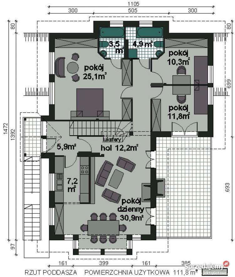 Dom jeziorem w Wielkopolsce 290m2 Domy