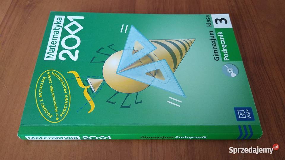 Matematyka 2001 Klasa 3 Gimnazjum Podręcznik CD pomorskie Gdańsk