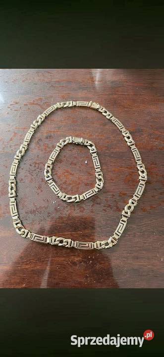 Złoty łańcuszek i bransoletka Szczecin