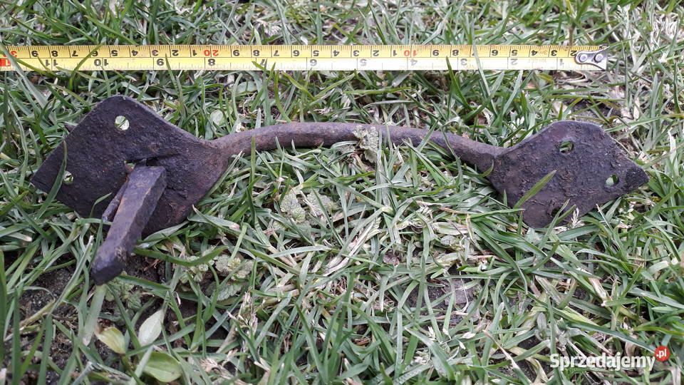 Przedwojenny duży uchwytzamknięcie do drzwi Dekoracje i ozdoby lubuskie