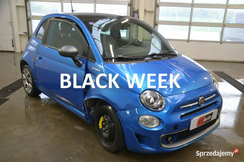 Fiat 500 hybrid sport 10 benz 71 nawigacja 45339km Kęty