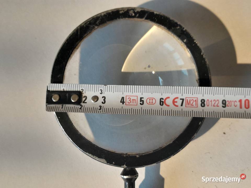 Stara duża lupa szkło powiększające z czasów PRL sprzedam