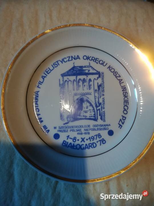 Talerz okolicznościowy Chodzież porcelana mazowieckie Wiązowna