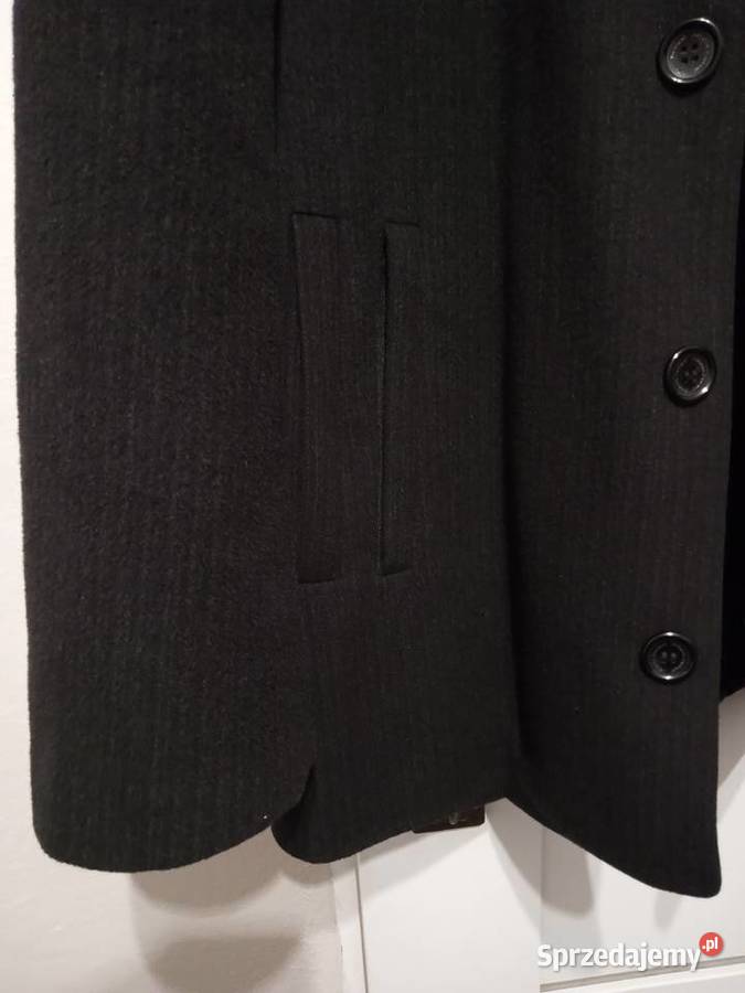 Kurtka zimowa wełniana z kaszmirem męska