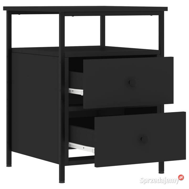 Szafka nocna czarna 44x45x60 materiał Warszawa