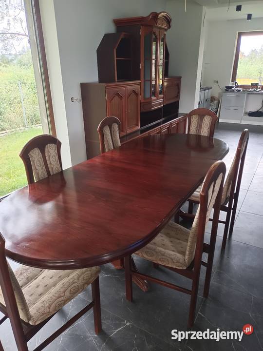 Komplet stół rozkładany 170 x 250 plus 6 krzeseł 75cm Łódź