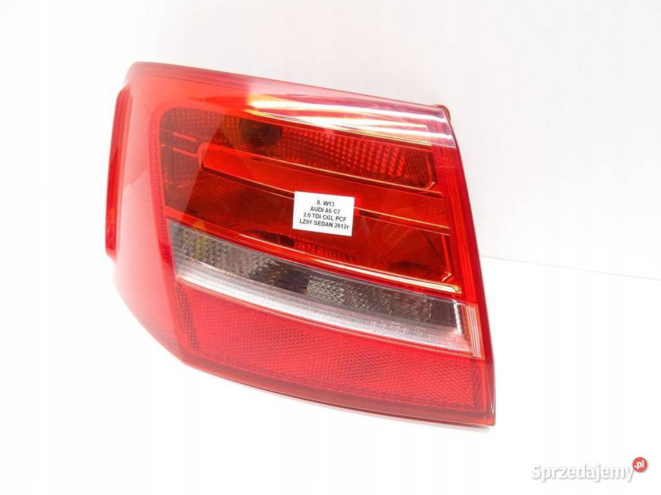 LAMPA LEWA LEWY TYŁ TYLNA W BŁOTNIK AUDI A6 C7 sprzedam