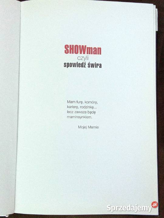 Książka Szymon Majewski czyli spowiedź świra Pozostałe Legionowo