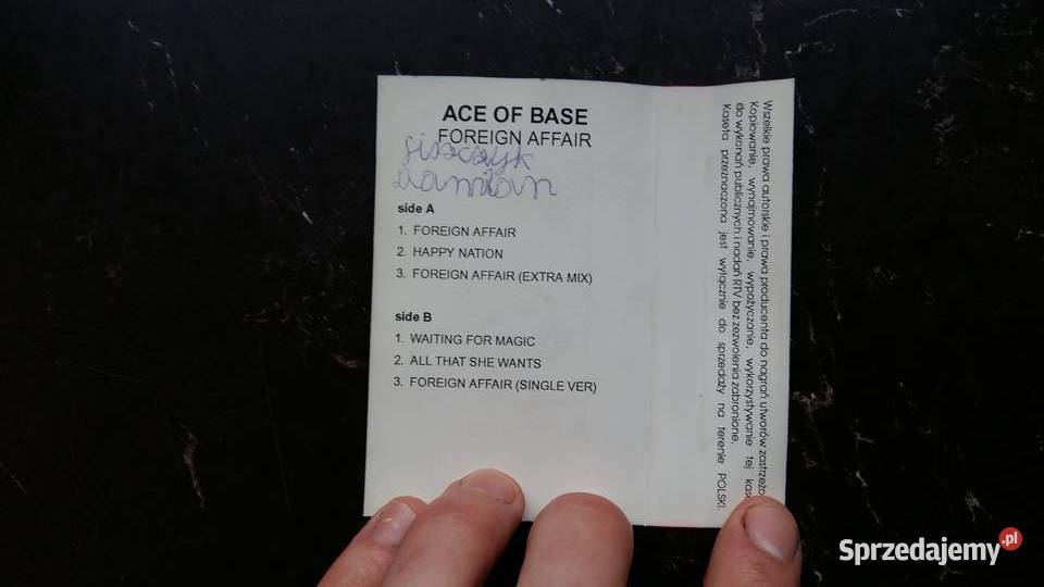 Kaseta magnetofonowa Ace of base Foreign affair Siemiatycze